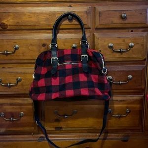 Buffalo plaid Oversized Purse/ Bag